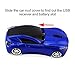 CHUYI Cool Car Shaped Wireless Mouse 1600DPI Optical Portable Cordless Mice with USB Receiver for Travel Business Office School Home Gift (Blue-1 Pack)