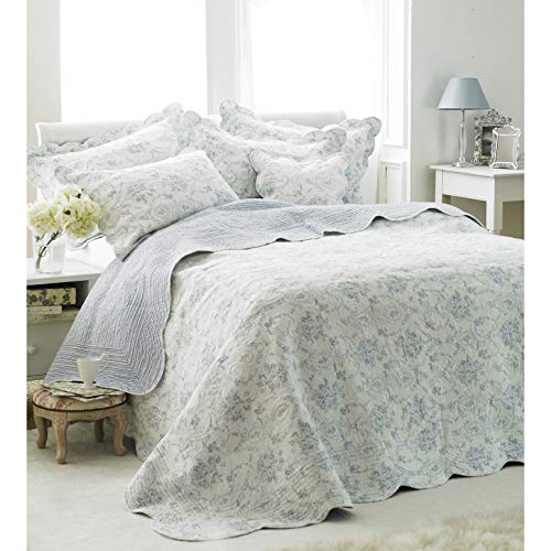 Riva Paoletti Etoille Bedspread (Queen) (Blue)