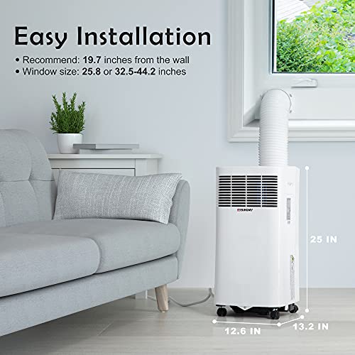 EUHOMY 8,000 BTU Portable Air Conditioner Dehumidifier, portable ac