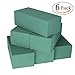 Pack of 6 Wet Floral Foam Bricks Green Styrofoam Blocks for Floral Arrangement by VEYLIN