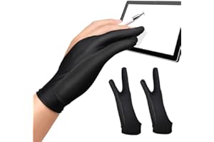 Monattrod Drawing Glove Right or Left Hand - 3-Layer Anti-Smudge Palm Rejection for iPad, Tablet & Paper Sketching - Artist G
