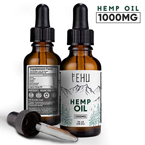 Hemp Oil for Pain (1000mg -30ml) (1) | Colorado Farmed and Manufactured | Pure Organic Hemp Oil for Sleep - Hemp Oil for Anxiety | Vegan Omega - 3, 6, 9 | Made in USA