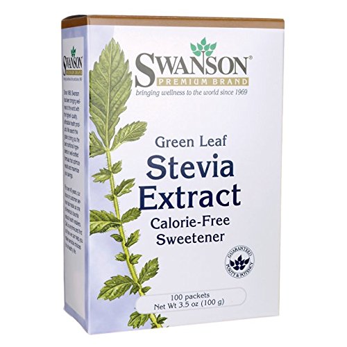 Swanson Green Leaf Stevia Extract 100 Packets Buy Online in United