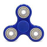 AyoGu Fidget Spinner Tri-Spinner High Speed Spin,Perfect For ADD ADHD Focus Toy Time Killer (Blue & siver)