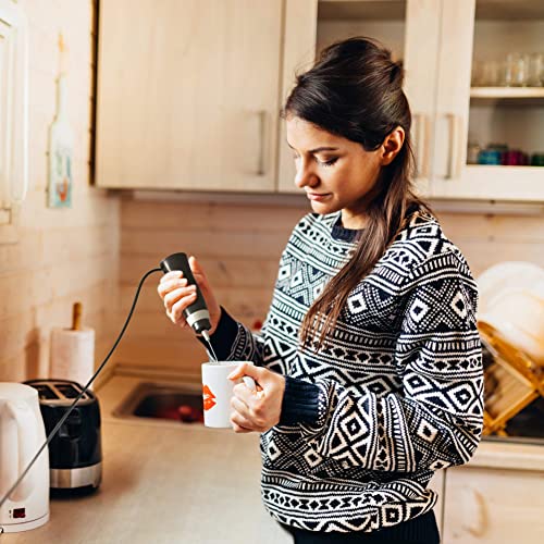 KBrands Corded Electric Milk Frother with Plug in Handheld Electric