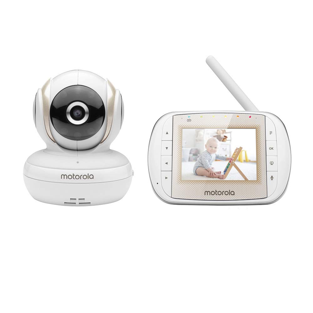 Motorola MBP30A Video Baby Monitor with 3" Handheld Parent Unit and Remote Pan Scan