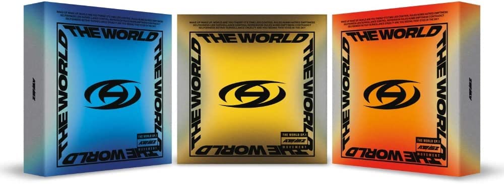 KQ Entertainment ATEEZ - THE WORLD EP.1 : MOVEMENT Album+Folded Poster (A+DIARY+Z ver. SET), 165 x 165 x 28 mm (CMCC11735)