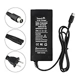 tangsfire 36V 2A Ebike Charger Output 42V 2A RCA 10mm Roud Central Pin Connector for Powabyke Sakura S305 S200 10S Lithium Battery Pack Not Compatible with M365 Bird Scooter