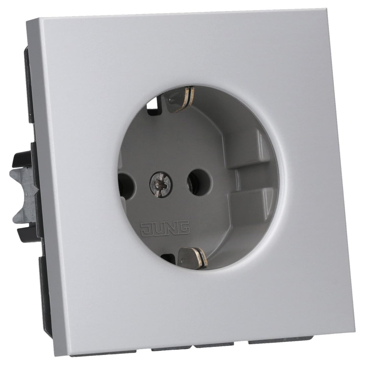 Jung Schuko socket socket 16 A 250 V series LS dark, 1 piece, silver, AL 1520, 250V