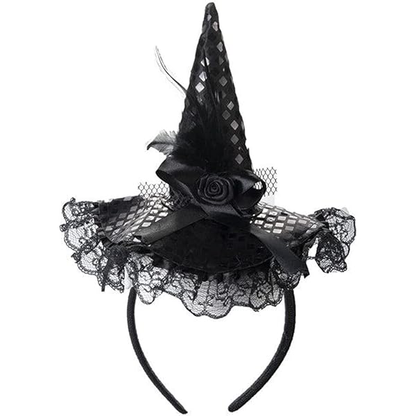 Masque Dentelle Femme, Serre Tete Halloween, Accessoire Halloween, Serre Tête Déguisement D'Halloween, Serre Tete Chauve Souris, Masque Vénitien Pour