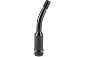 Shift Knob Extender, Aluminum Racing Gear Shifter Stick Lever 5" Bend Bent Extension Compatible with T3/T4