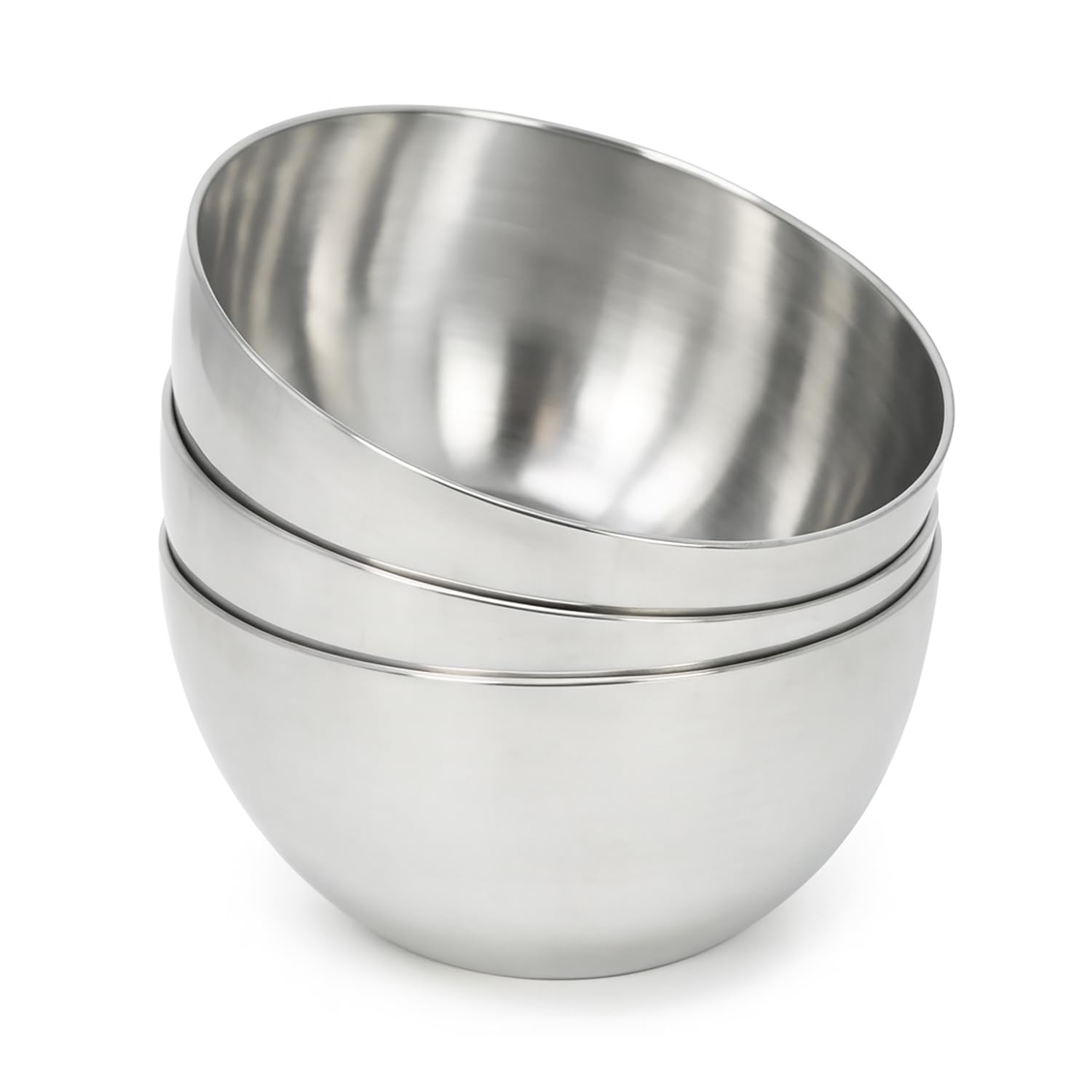 COM-Four® 3 Metal Bowls – Serving Bowls for dips, Snacks, Starters or Desserts – Decorative Bowl – Candy Dish (03 Pieces - Ø 13cm)