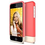 iPhone 5C Case, Maxboost [Vibrance Series] For Apple iPhone 5C [Lifetime Warranty] Protective Slim SOFT-Interior Scratch Protection Vibrant Color Hard Cover Slider Style -Italian Rose/Champagne Gold