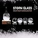 G GGPOWER Storm Glass Weather Stations Water Drop Weather Predictor Creative Forecast Nordic Style Decorative Weather Glass