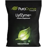 LiyfZyme &ndash; 1000 Vegan Capsules &ndash; Plant-Based Enzyme Supplement for Protein, Fat, and Carbohydrate Breakdown