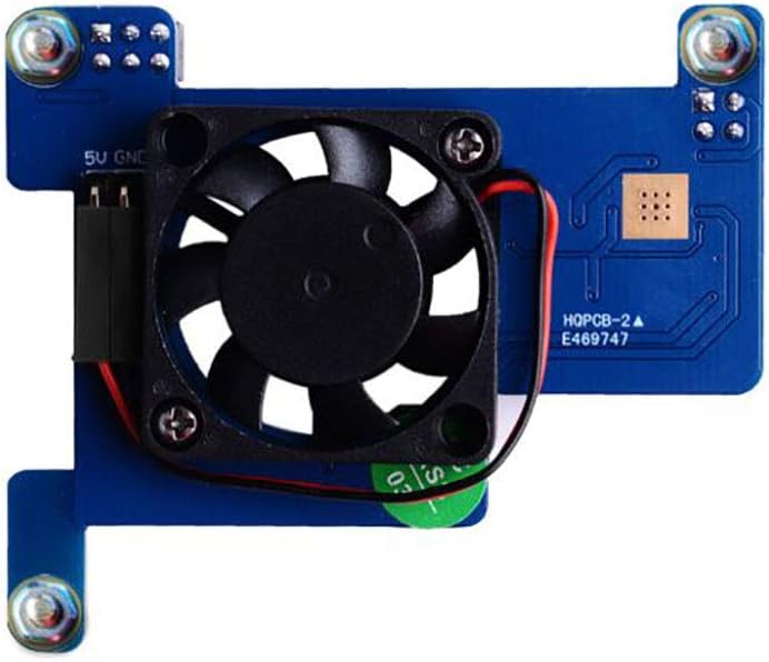 Iunius Power-Over-Ethernet (PoE) HAT for Raspberry Pi 4B/3B+ Built-in Cooling Fan Support IEEE 802.3af or 802.3at PoE Standard
