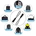 20PCS Zipper Pulls, Hopttreely Black Nylon Cord Zipper Tab Zipper Tags, Durable Zipper Extension Zip Fixer for Jackets, Purses, Belly Bags, Backpacks, Luggage