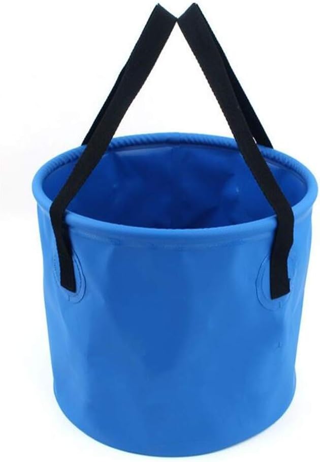 HQS Outdoor Bucket 20L Blue Camping Collapsible Telescopic