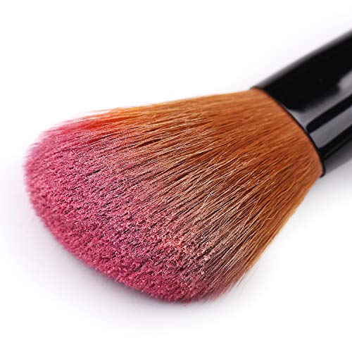 Makeup Brushes, Real Perfection 15pcs Premium Cosmetic Makeup Brush Set for Foundation Blending Blush Concealer Eye Shadow, Cruelty-Free Synthetic Fiber Bristles, Travel Makeup bag Included - Thumbnail 3