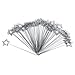 Craft Wires Base Photo Card Picture Memo Clip Holders Metal Clamp Clay Cake Accessories Decor Star Shape,50pcs