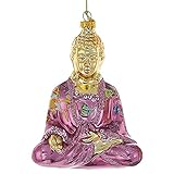 Kurt Adler Glass Buddha Ornament 5.25