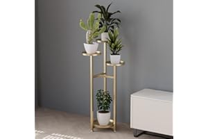 Corner Metal Flower Pot Stands, Multi-Layer Plant Stands for Indoor Plants with Anti-Slip Feet, Modern Tiered Flower Holder f