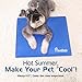 Pawaboo Pet Cooling Mat, 19.7 x 15.7 Inch Pressure Activated Self Cooling Cold Gel Mat Pad for Couches, Car Seats, Pet Beds & Kennels, Keeping Pets Dogs Cats Cool and Comfort, Blue
