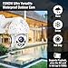 2020 Upgraded Full HD 1080P Security Surveillance Cameras Outdoor Waterproof Wireless PTZ Camera with Night Vision - IP WiFi Cam Surveillance Cam Audio Motion Activated (White)