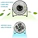 COMLIFE 9 inch Battery Operated & USB Powered Metal Desk Fan, Table Desk Personal Fan Two Speeds Powerful Airflow, Whisper Quite Operation Home Office Car Camping Study
