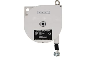 MIJIN Tigon RW-0 Retractable Spring/Tool Balancer with Steel Cable, (Load Capacity: 0.5-1.5 kg/1.1-3.3 lbs)