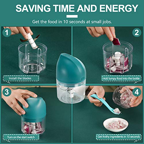Mini Electric Chopper, Mini Chopper, Wireless Electric Mini Food
