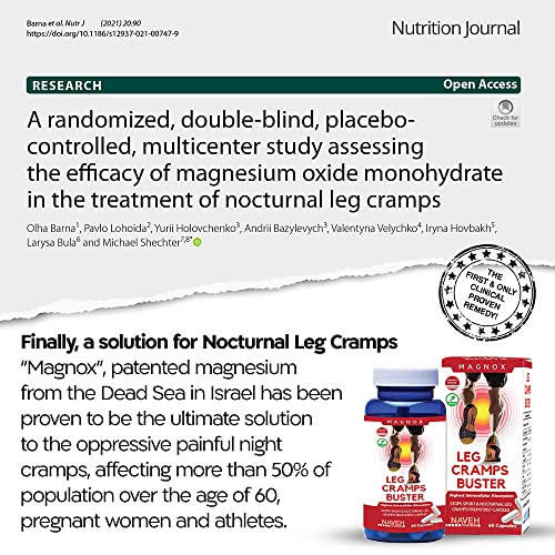 MAGNOX Leg Cramps Buster Magnesium Supplement for Muscle Cramps 380mg