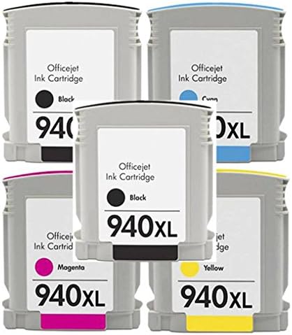 ESTON Remanufactured Ink Cartridge Replacement for 940XL 940XL (2 x Black + 1 x Cyan + 1 x Magenta + 1 x Yellow)