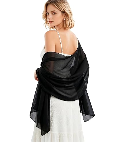 shoulder wraps for dresses Bernadette Chiffon Shawl Wrap Options * Reversible Design Uooqdmx Shoulder Cover Up Fashion