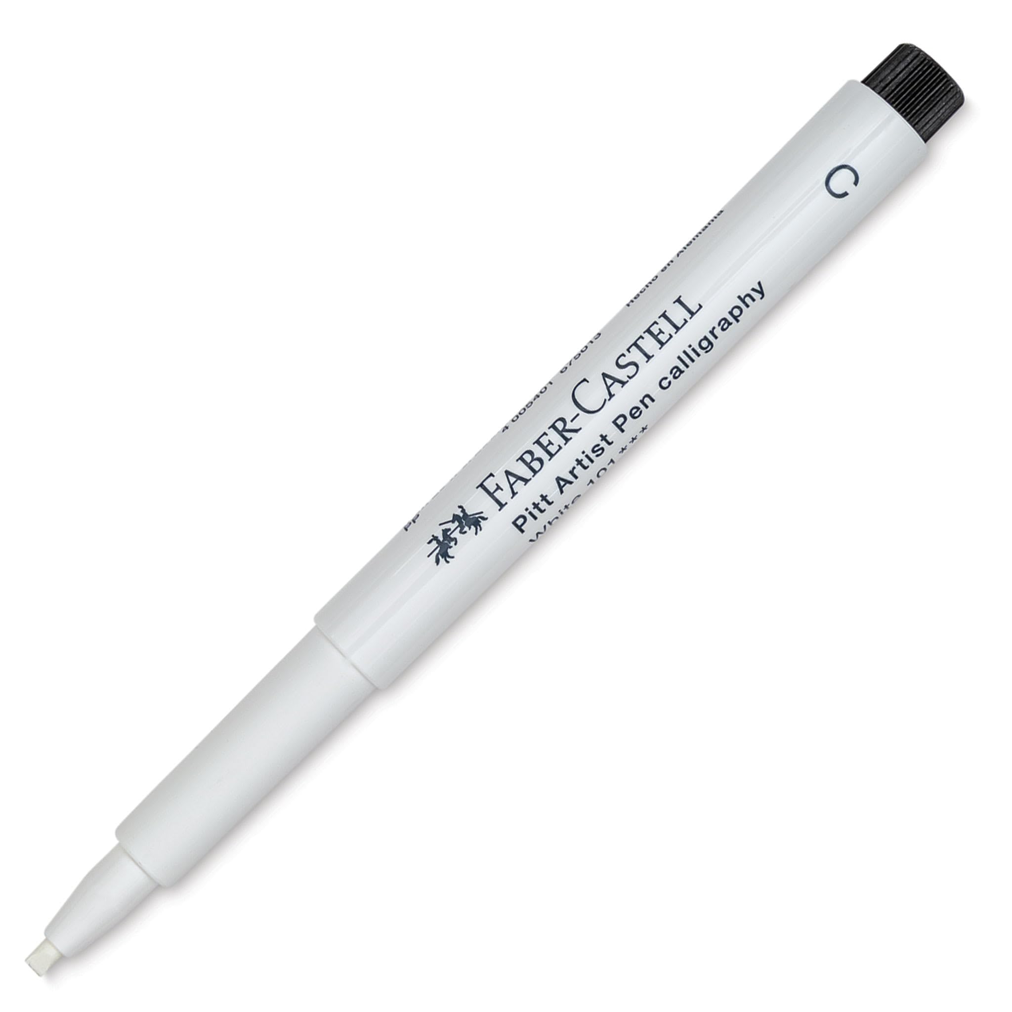 Faber-Castell Art & Graphic Pitt Artist Pen Calligraphy India Ink Pen, White, Single Pitt Pen, Art, Craft, Drawing, Sketching, Home, School, University, Colouring