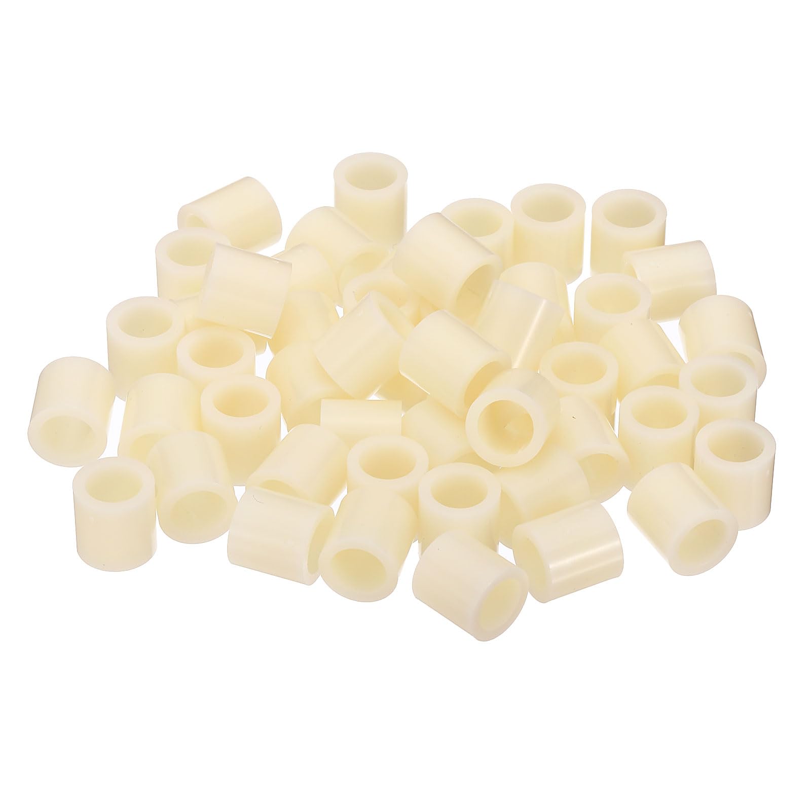 PATIKIL M8 Round Spacer Washer Set, 100 Pcs 8.2mm ID, 12mm OD, 12mm Length Plastic Standoff for M8 Screws — image 1