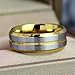 loversring His and Hers Couples Rings Women 10K Yellow Gold Filled Cz Bridal Sets Men Tungsten Carbide Wedding Band Wedding Ring Set