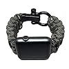 FIRELINE-Apple-Watch-Band-42mm-Replacement-Paracord-Watch-Band-with-Rugged-Outdoor-Survival-Stainless-Steel-Shackle-and-550-Paracord