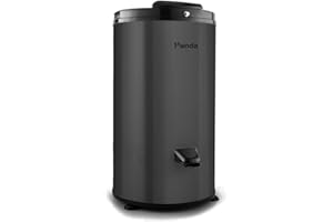 Panda 3200 RPM Portable Spin Dryer – 22lbs Capacity, Stainless Steel Drum & Outer Case, 110V – Sleek Dark Gray