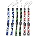 Bonayuanda 6pcs Camouflage Adjustable Hand Wrist Strap Wristlet Wristband with Lock for Wii Remote Controller, Mobile Phone, MP3, Digital Camera