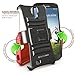 Galaxy S4 Case, BUDDIBOX [HSeries] Heavy Duty Swivel Belt Clip Holster with Kickstand Maximal Protection Case for Samsung Galaxy S4, (Red)