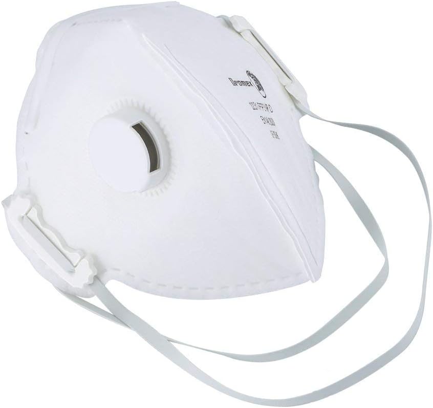 N99 Particulate Respirator Mask, Safety Masks With Valve, Breathable Earloop Mouth Face Mask Dust-Proof Anti-Fog FFP3 (12 pcs)