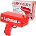 Fairly Odd Novelties Rainmaker Money Gun Make It Rain - Perfect For Bachelor Bachelorette White Elephant Birthday Parties, Red.