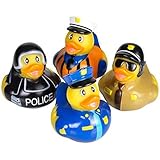 Rhode Island Novelty Assorted Police Law Enforcement Rubber Duckies (12)