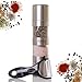 KITCHEN STAR Pepper And Salt Shakers - Two-in-One With Ceramic Grinders, Stainless Steel and Acrylic. FREE GIFT KITCHEN: Vegetable Peeler And Recipe eBook & Guide
