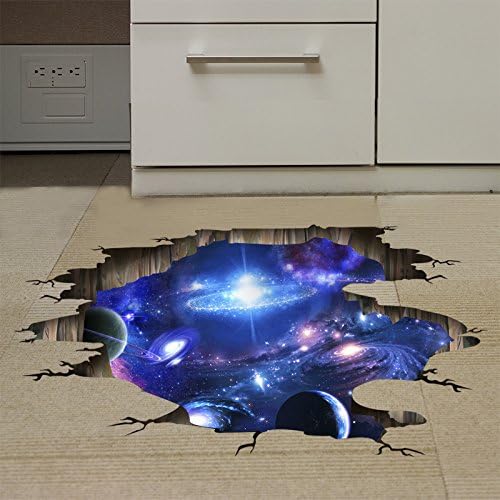 Starry Space Galaxy Wall Sticker Floor Sticker for Home Decor, Multicoloured - Image 4
