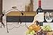 6 Bottle Metal Wine Rack storage with Bonus Bottle Opener Corkscrew – Stylish Grapevine Design Perfect for Floor, Cabinet, Bar Cart, Countertop – Great gift idea Includes 2 free eBooks