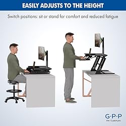 G-PACK PRO Standing Desk Converter – 42" Wide