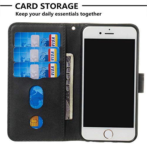 Cusking Iphone 6 Iphone 6s ケース Puレザー 落下防止 おしゃれ 保護ケース カバー Apple Iphone 6 Iphone 6s 対応 Case Cover 手帳型 マグネット式 カード収納 ケース スタンド機能 付き ローズゴールド B03x3zrm 450円