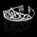 Tiaras Crown Comb Rhinestone Crown for Bridal for Girl Women Decoration on Birthday Wedding Party Prom Silver